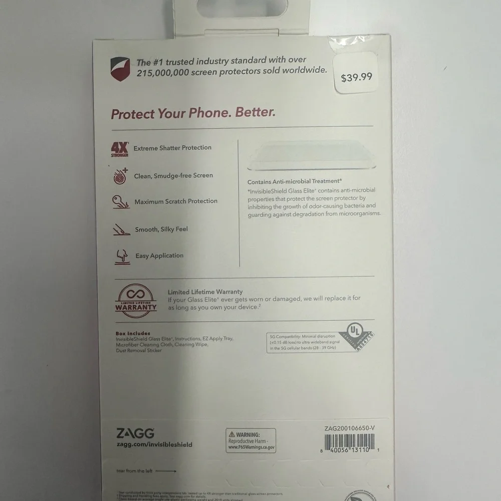 Glass Elite+ Screen Protector - Clear
